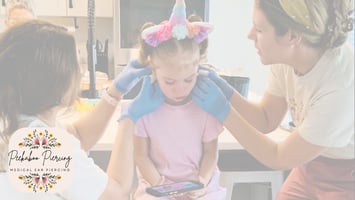 Simultaneous Ear Piercing for Children in Tampa, Florida | Peekaboo Piercing